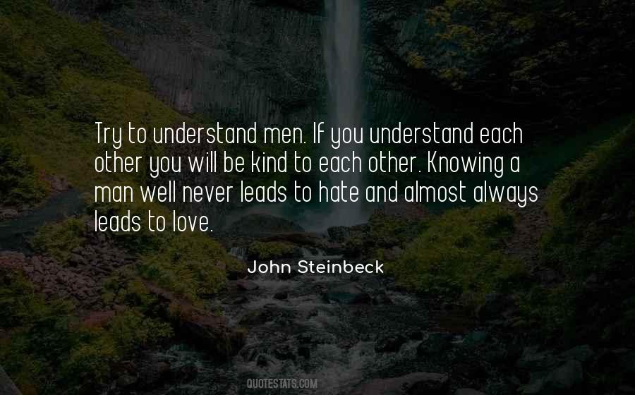 To Understand Each Other Quotes #345252