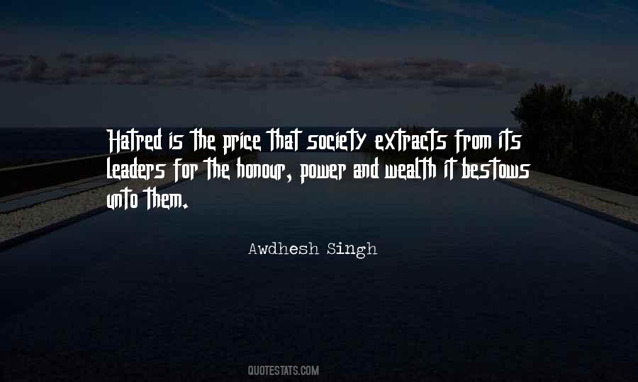 The Price Of Leadership Quotes #651944