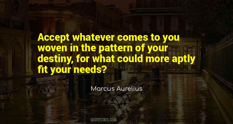 Accept What Comes Quotes #393577