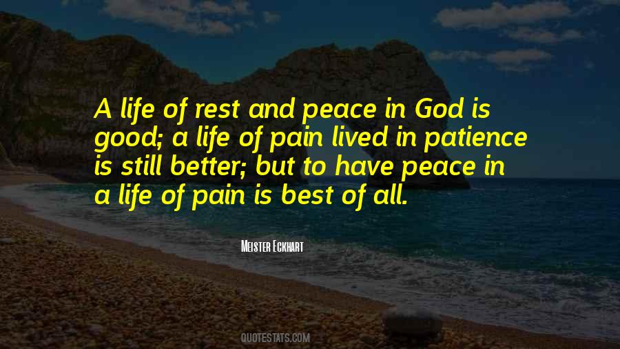 Peace And Patience Quotes #1420064