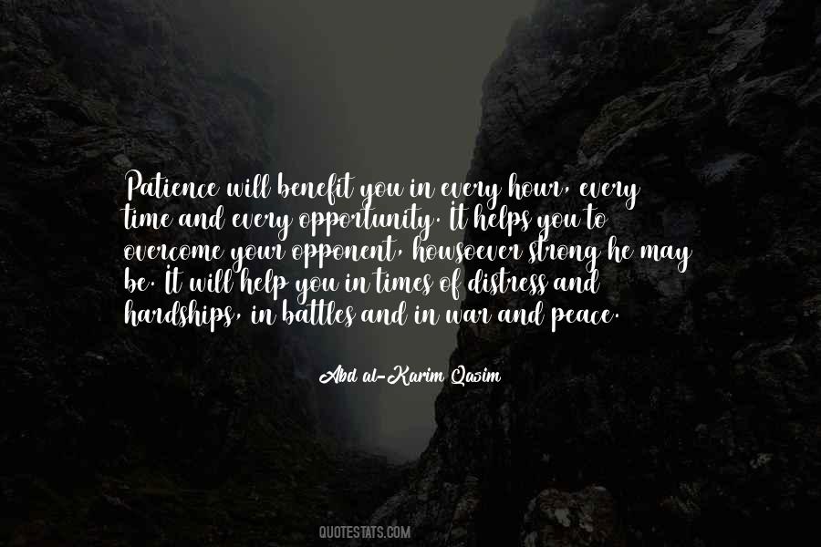 Peace And Patience Quotes #169153