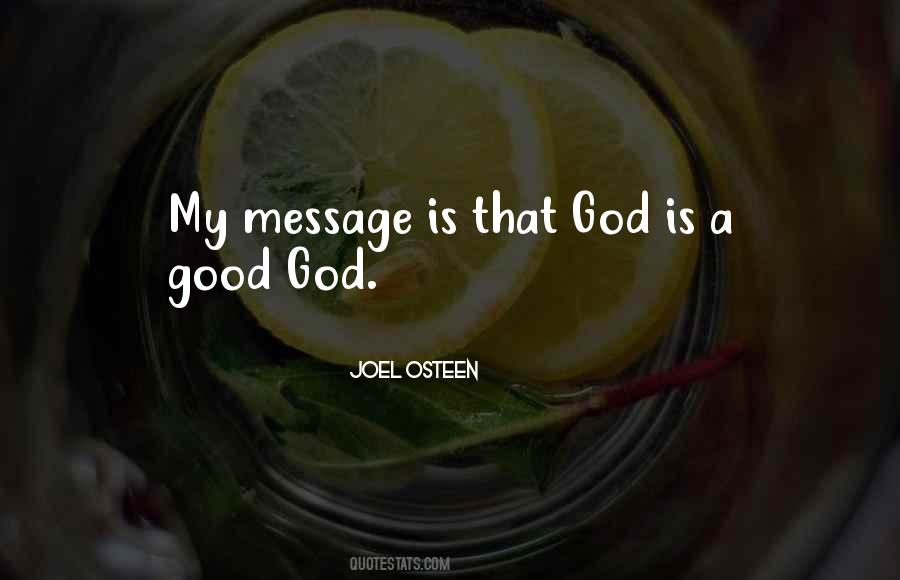 A Good God Quotes #536103