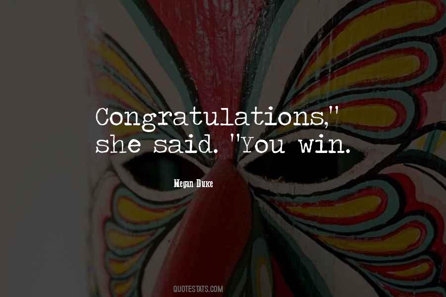 Congratulations By The Way Quotes #860678