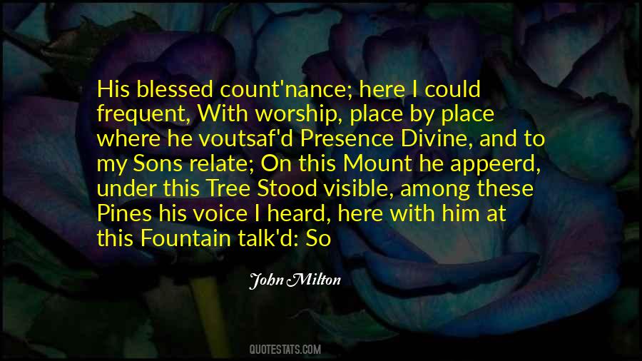 Blessed Voice Quotes #1844552