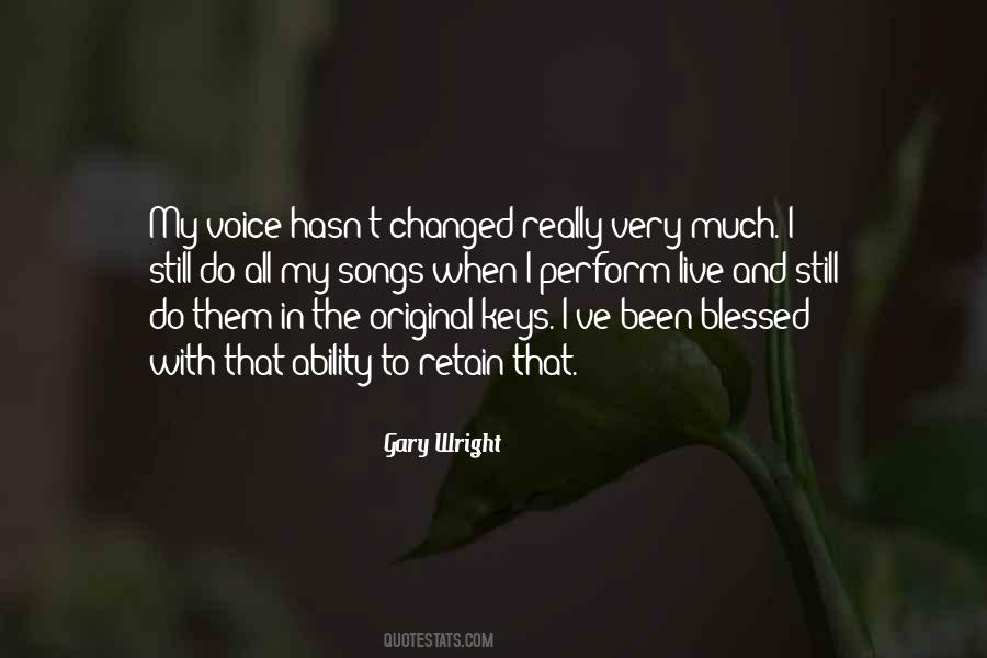 Blessed Voice Quotes #871913