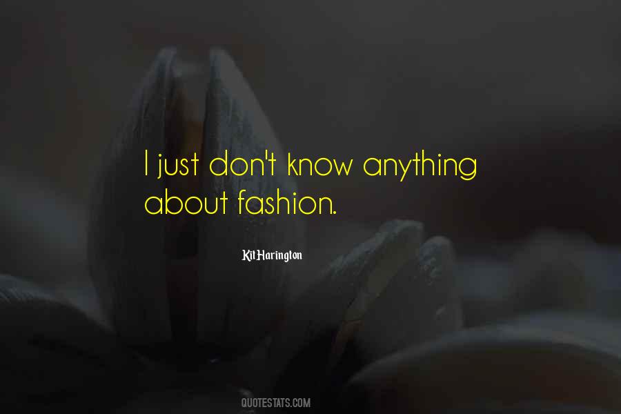 Fashion Don'ts Quotes #17451