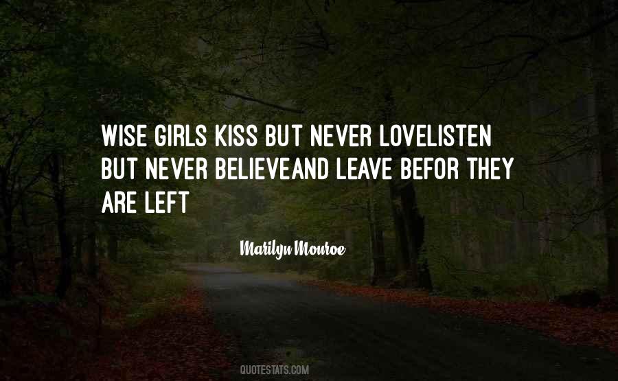 Girl Left Quotes #227775