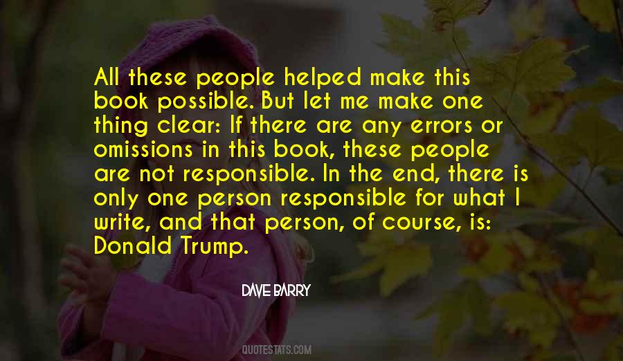 One And Only Person Quotes #1147030