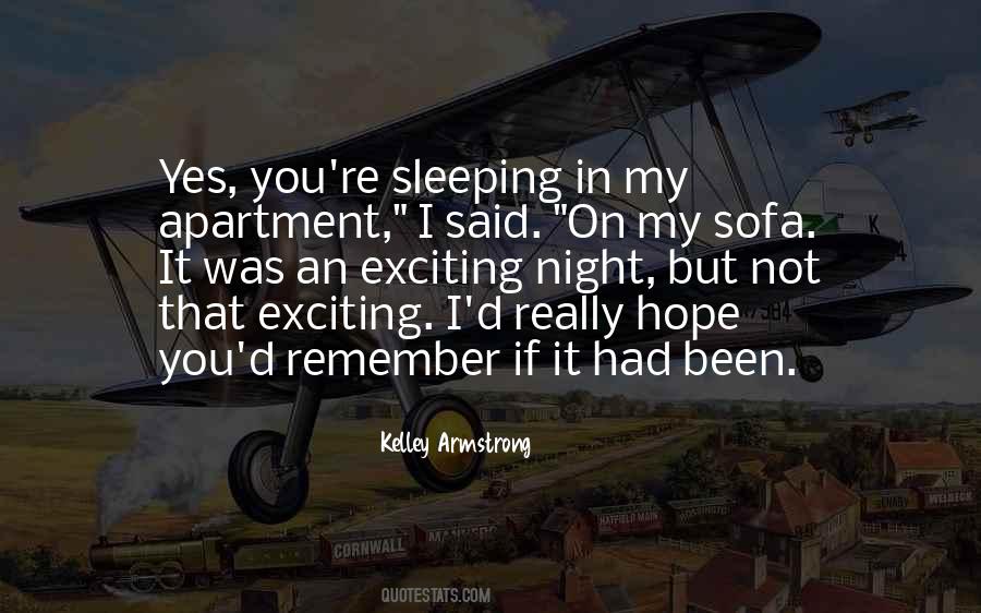 Sleeping On The Sofa Quotes #1196955