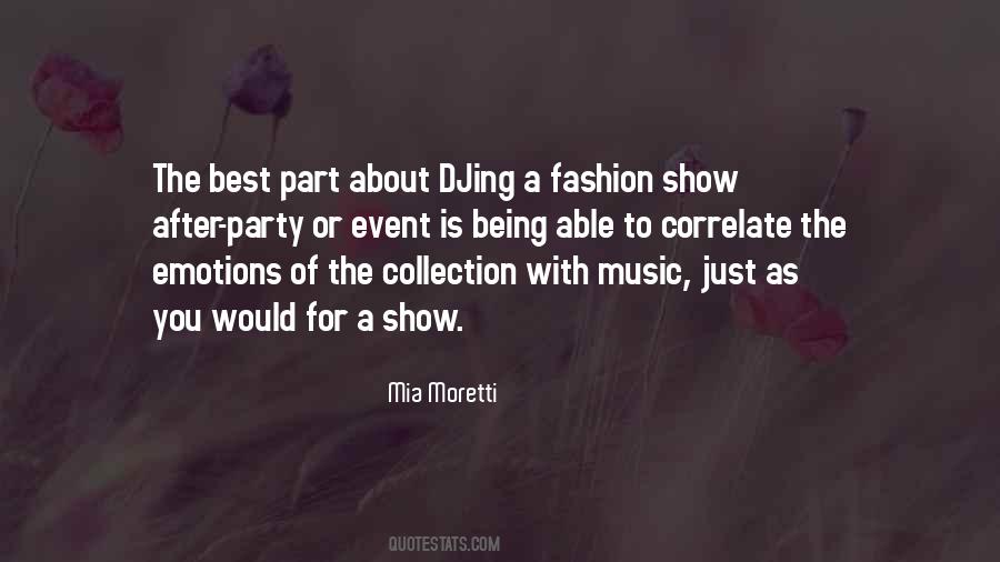 Fashion Show Quotes #1420780