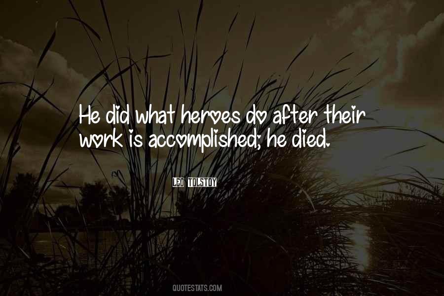Quotes About Heroes Who Died #1017230