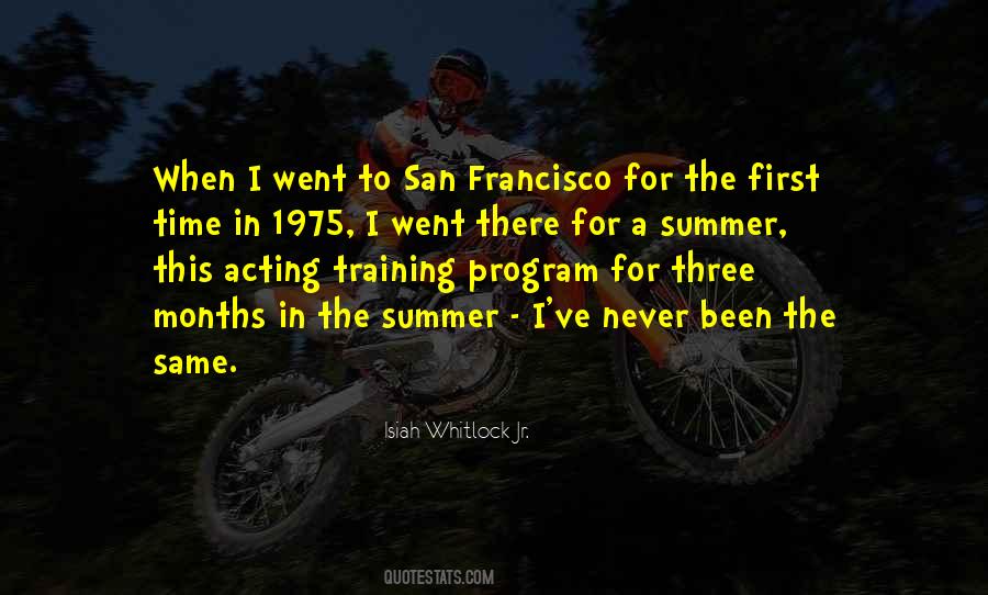 Summer In San Francisco Quotes #586360
