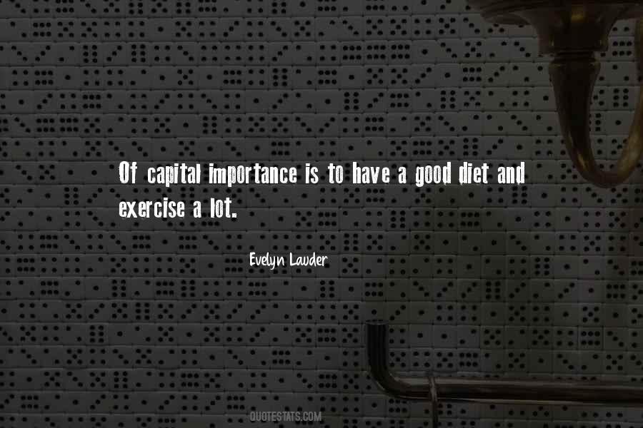 Quotes About The Importance Of Exercise #1864275