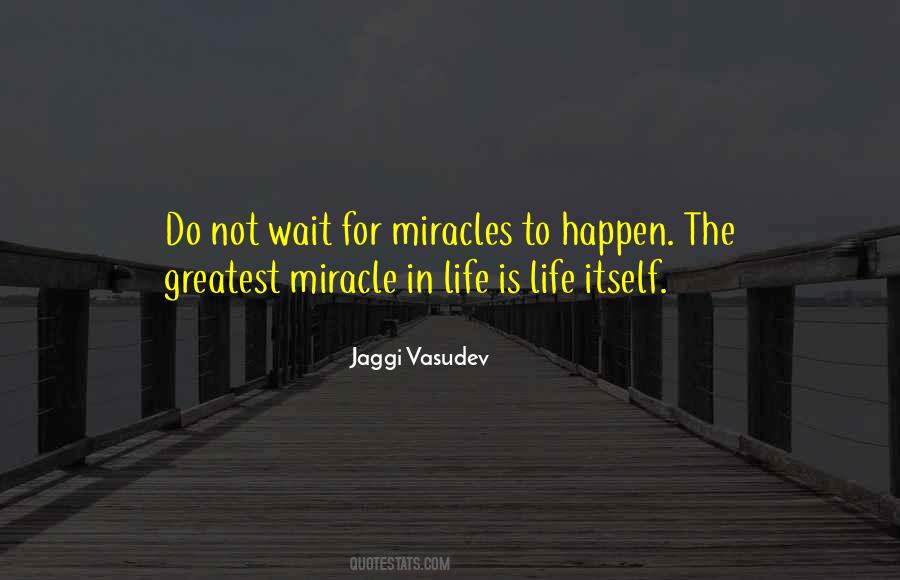 Miracle In Life Quotes #265692