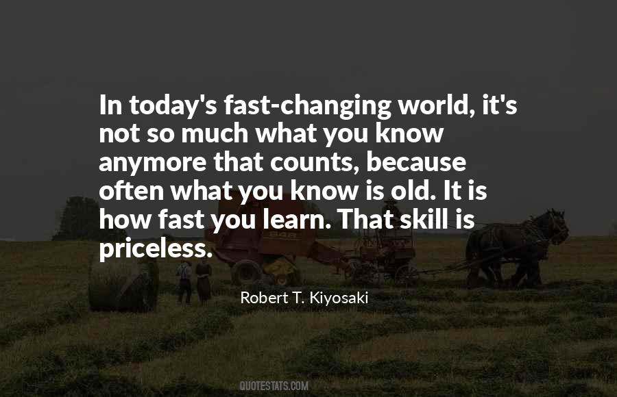 Fast Changing World Quotes #1090602