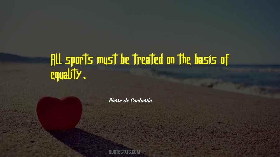 Sports Equality Quotes #218284