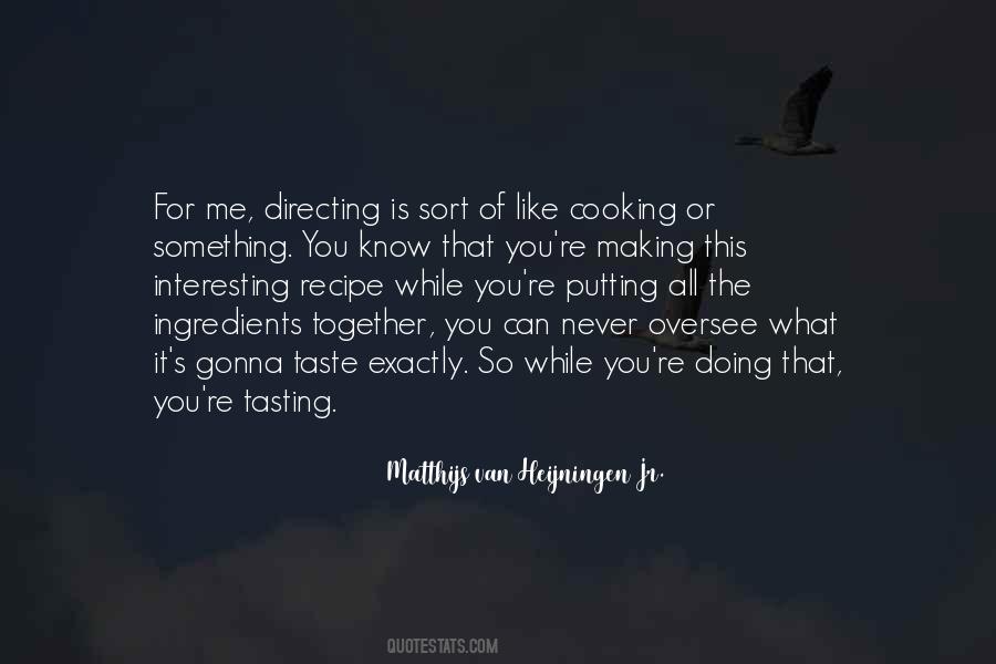 Cooking For You Quotes #604830