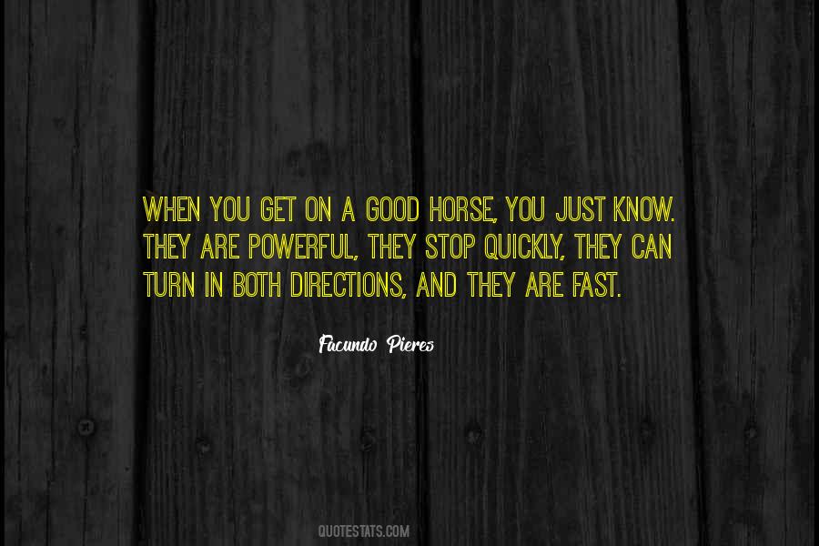 Fast Horse Quotes #1102558