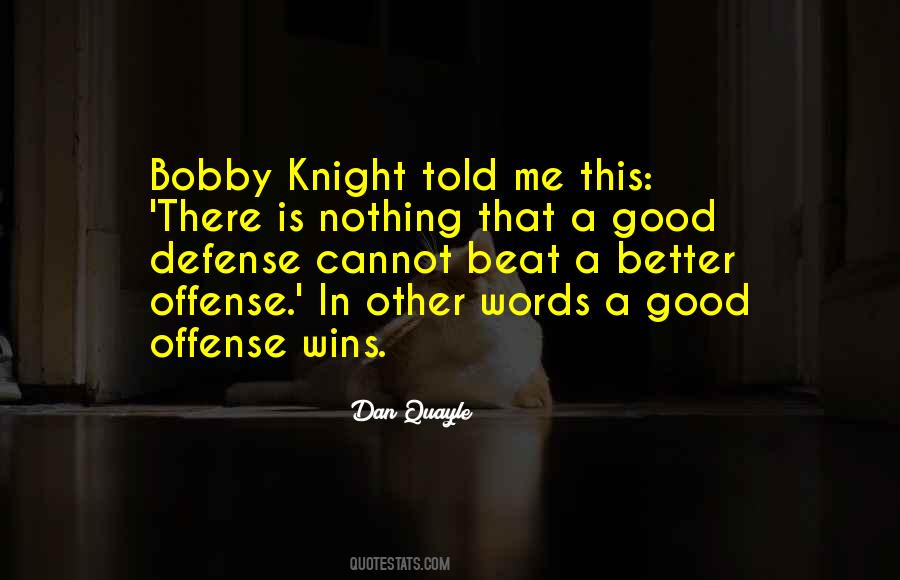 Defense Sports Quotes #1409325