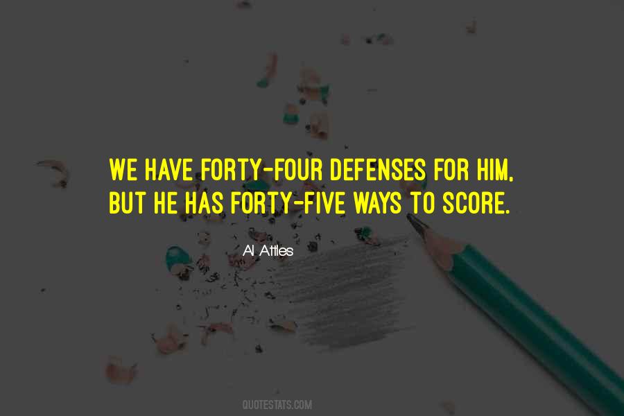 Defense Sports Quotes #1865579