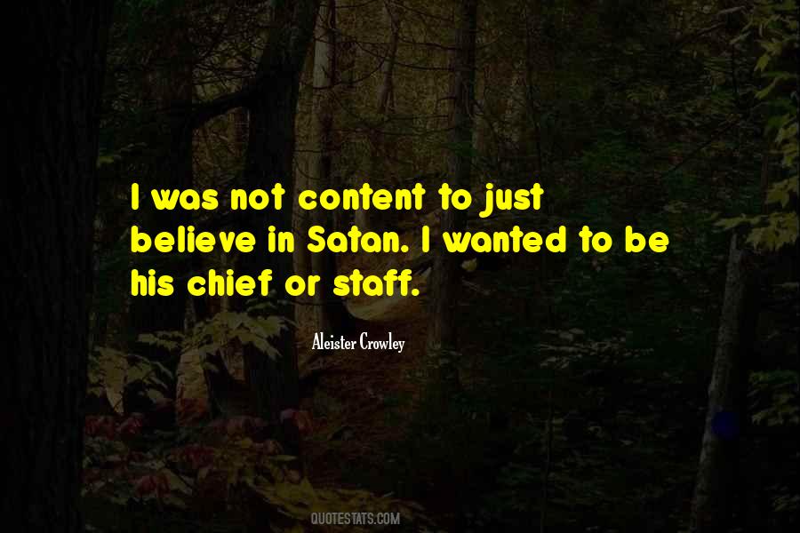 Not Content Quotes #103232