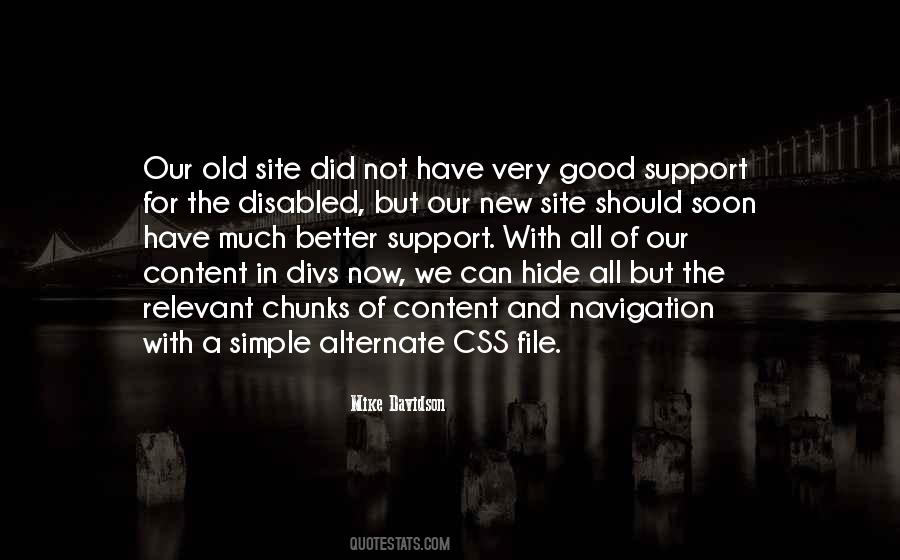 Not Content Quotes #196023