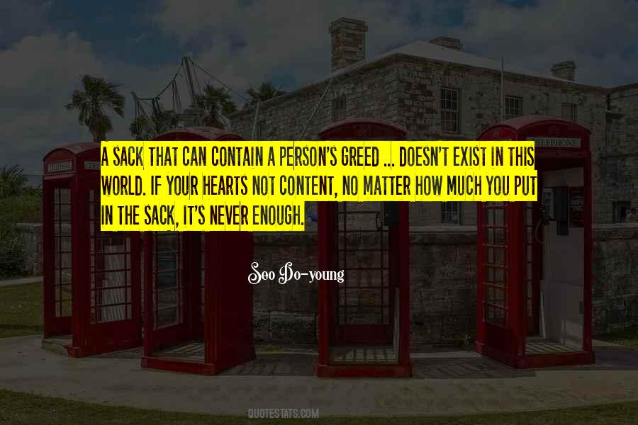 Not Content Quotes #235732