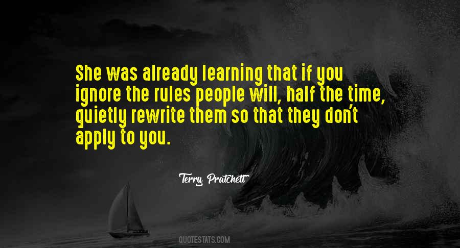 Learning To Ignore Things Quotes #519506