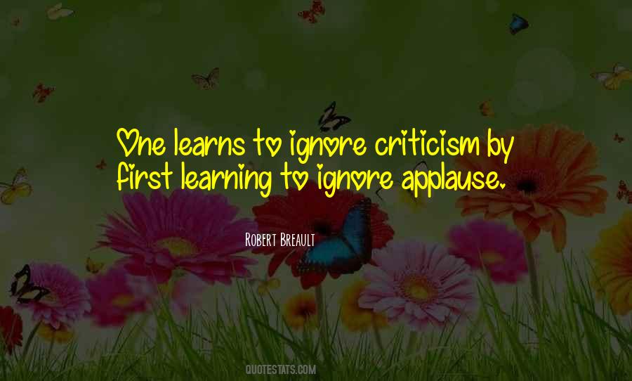 Learning To Ignore Things Quotes #707100