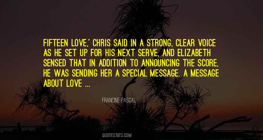 Message For Her Quotes #1552409