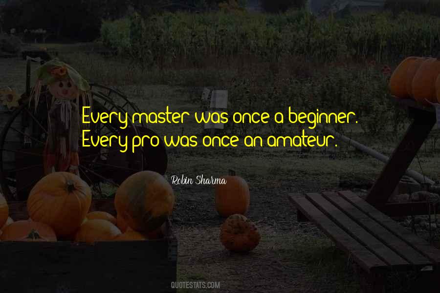 Every Master Was Once A Beginner Quotes #990628