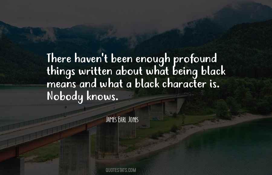 Black Character Quotes #1446581