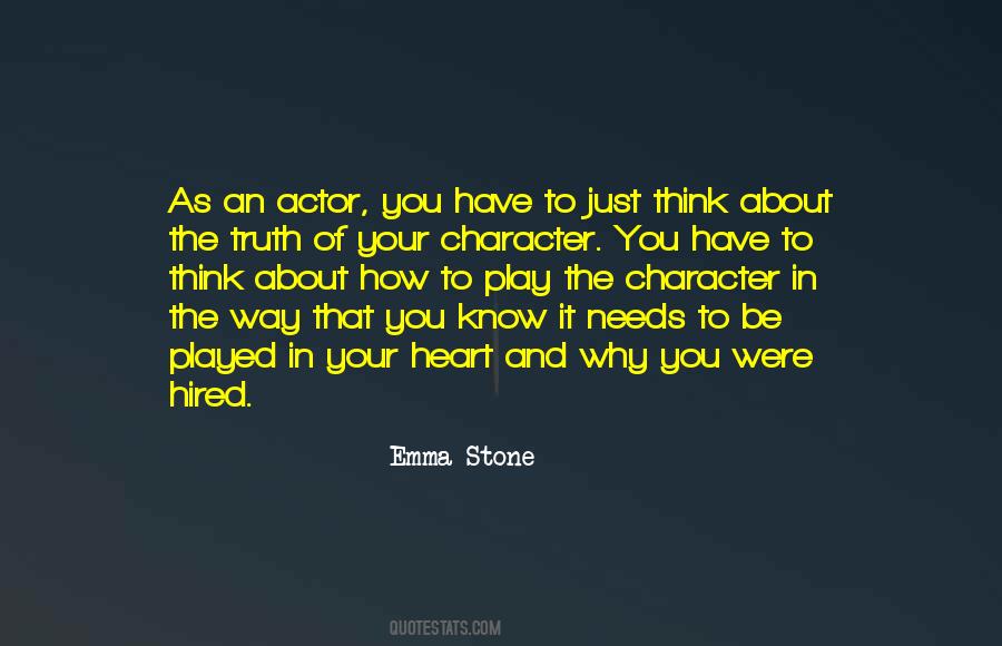 Thinking Of You Character Quotes #423431