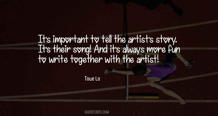 Song Artist Quotes #1046708