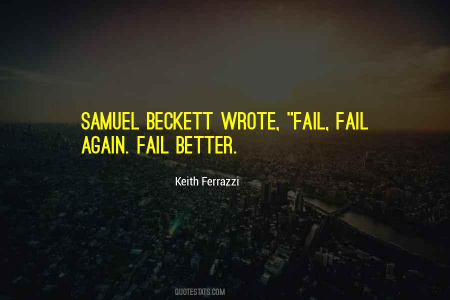 Fail Fail Again Fail Better Quotes #211208