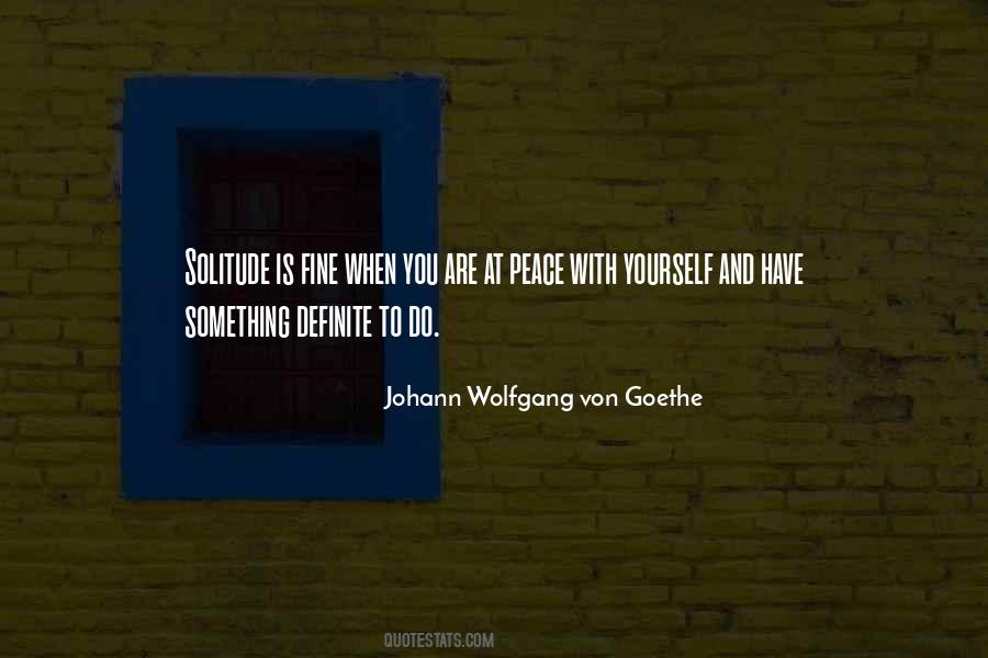 When You Are At Peace With Yourself Quotes #299471