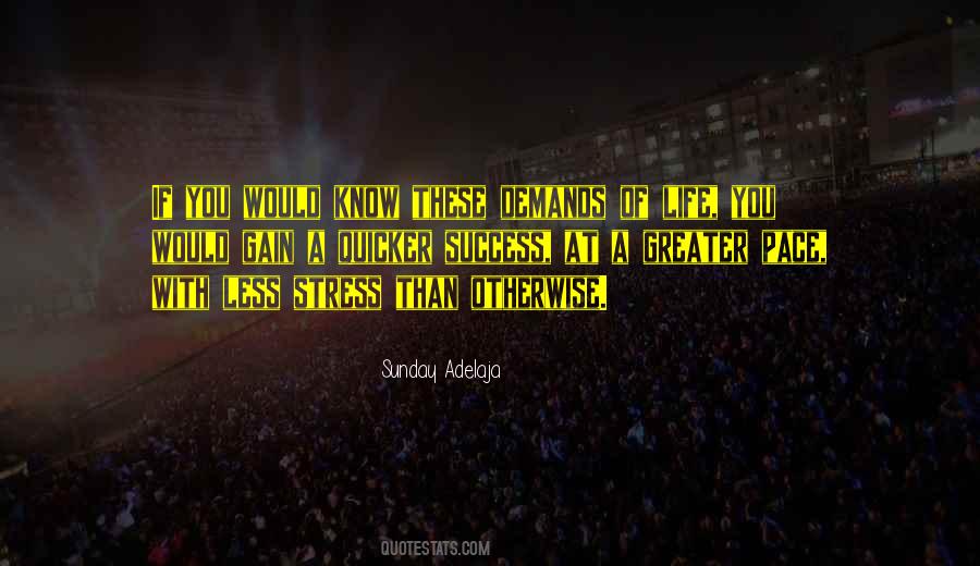 Stress Success Quotes #1253935