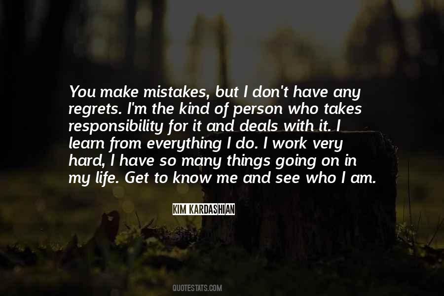 Mistakes Regrets Quotes #1207459