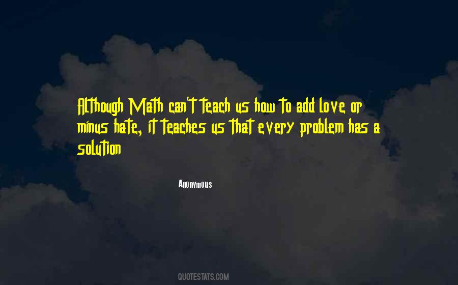 Hate Math Quotes #237128