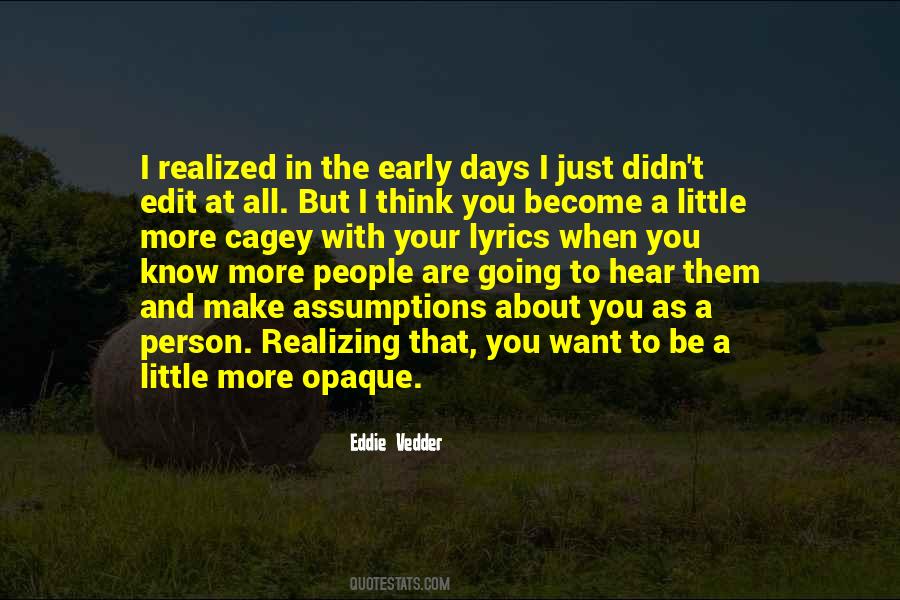I Want That Person Quotes #316375