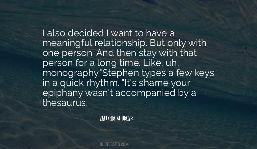 I Want That Person Quotes #451800