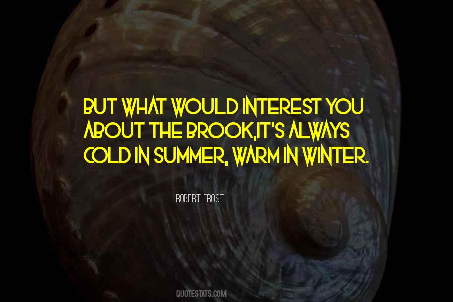 Cold Summer Quotes #72159