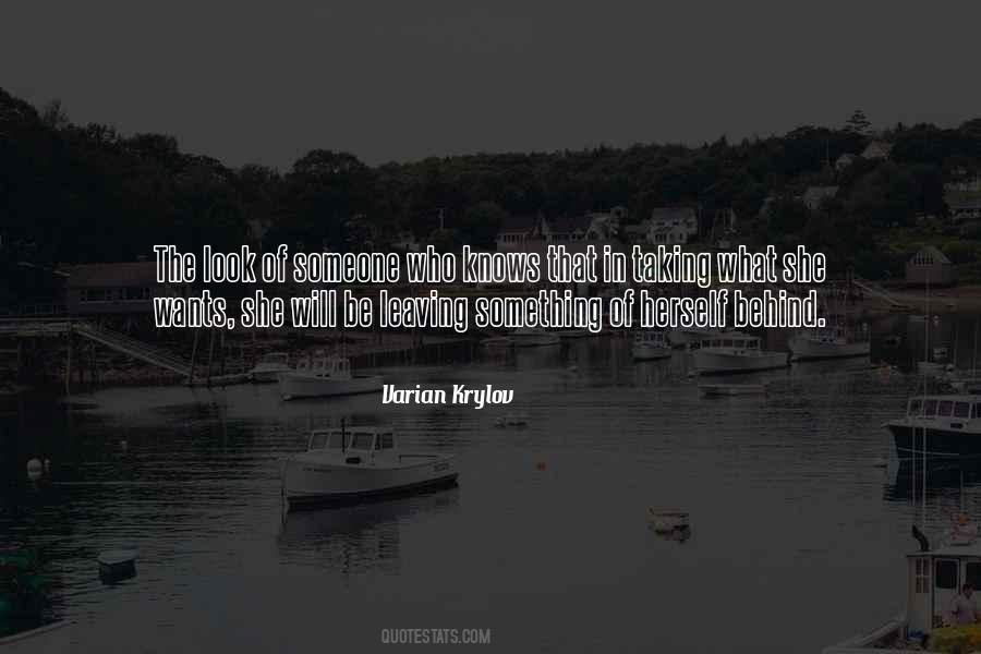 Leaving Something Behind Quotes #1390090