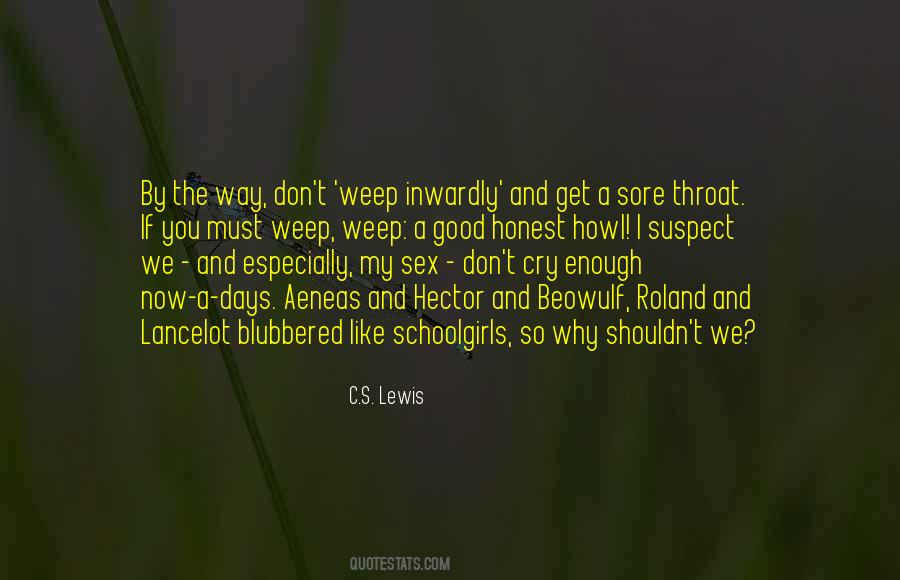 Men Cry Quotes #106904