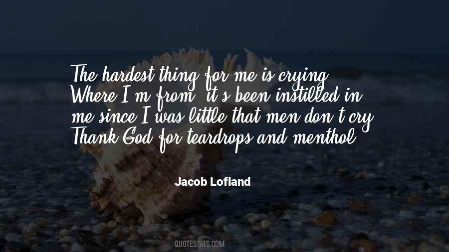 Men Cry Quotes #353779