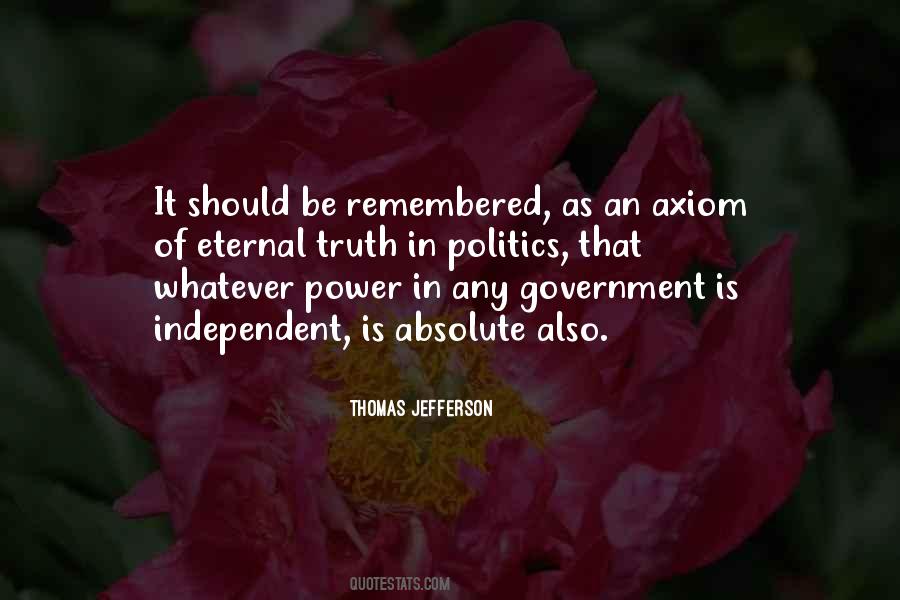Quotes About Power In Politics #879236