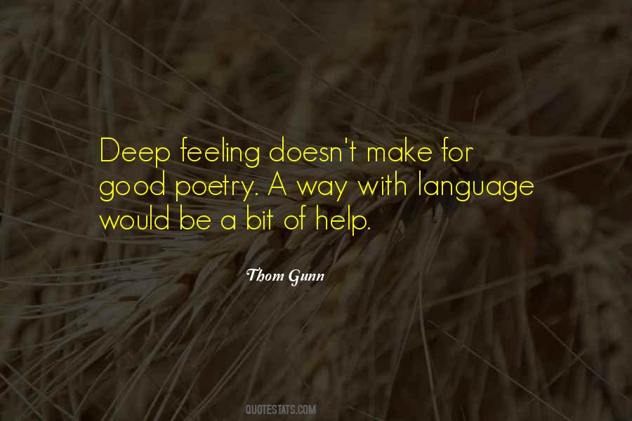 Feeling Deep Quotes #918741