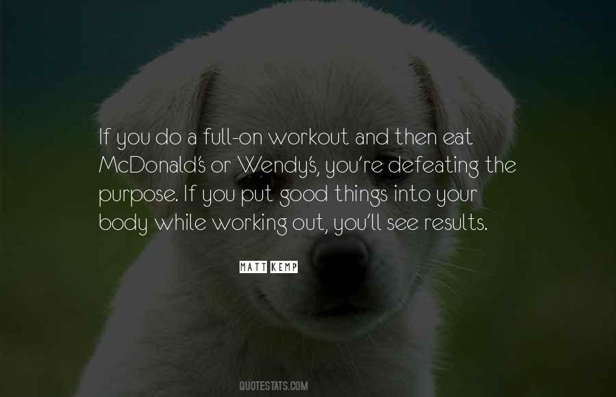 A Good Workout Quotes #1392592