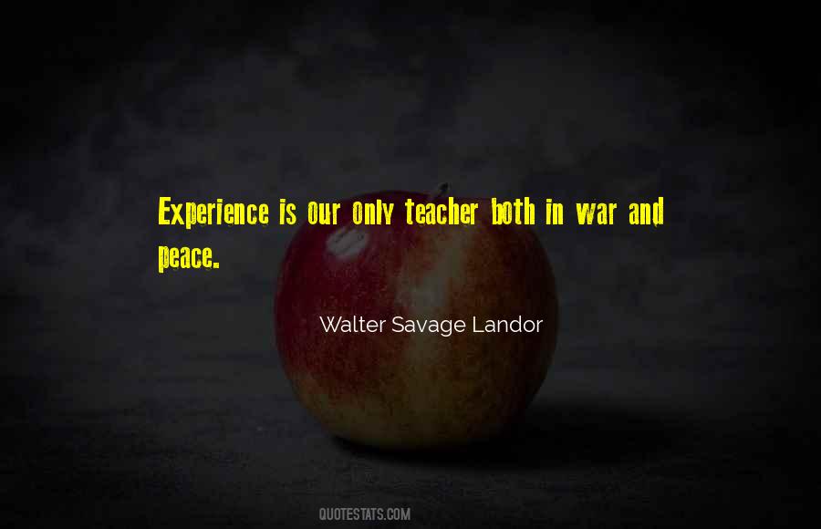Experience Teacher Quotes #308897