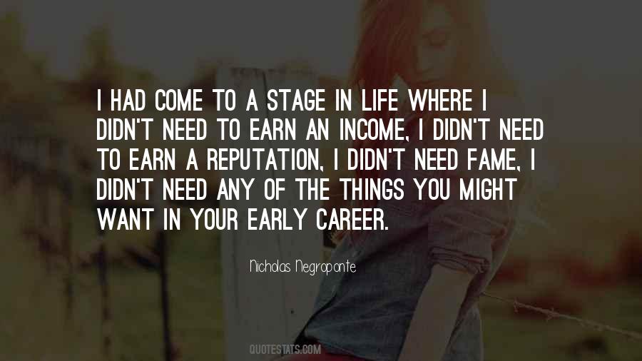 Early Career Quotes #555514